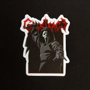 Horror Movie Sticker Ghostface Scream Slasher Thriller Scary Villain